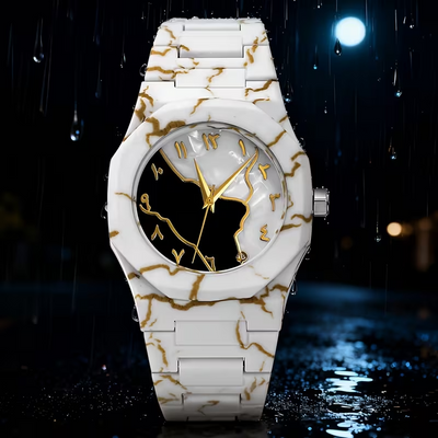 Men’s Modern Polygon Analog Quartz Watch