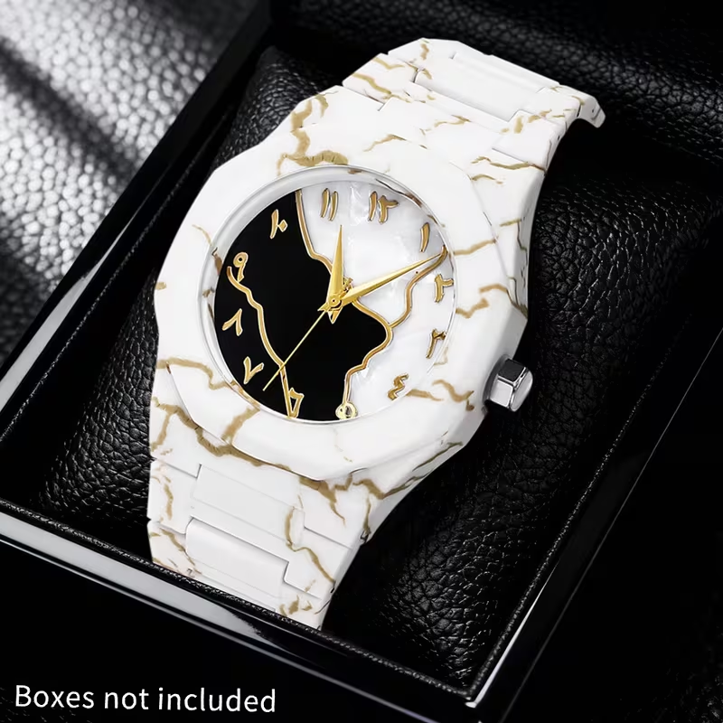 Men’s Modern Polygon Analog Quartz Watch